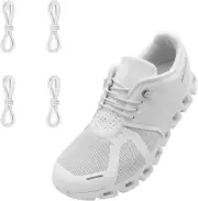 2 Pairs Elastic Shoe Laces for On Cloud 24&apos;&apos;/60cm, White (Upgrade)