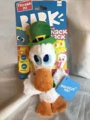 BARK Dog Squeaky Barkbox Toy ( THE SNACK PACK ) Lucky McDuck NEW!!