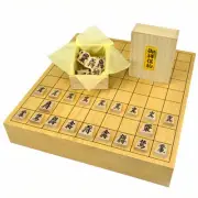 Authentic Japanese Shogi Set Castor Aralia Board & Redvein Maple Pieces Tabletop