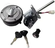 Ignition Switch for Benelli for Silverblade for Silver for Blade 250cc BJ250T-8 for QJIANG Motorcycle Ignition Switch Lock Set Fuel Tank Cap Motorcycle Ignition Switch Lock