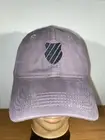 K-Swiss Gray w/ Black Cotton Tennis Cap Hat With Tags Strap Back OSFM Unisex