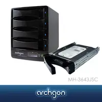 在飛比找PChome24h購物優惠-archgon 4-Bay SATA to USB 3.0 