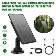 5000mAh Solar Panel Kit Output 6V/1.5A 12V/1.2A Input Waterproof for Trail Cam