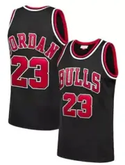 Michael Jordan #23 Bulls Black On Court Replica Jersey Men's