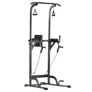Advwin Pull Up Station, Adjust Power Tower Pull Up Bar Dip Station for Home Gym Strength Training, Max Load 180KG