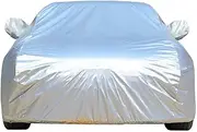Waterproof Car Cover Compatible with Audi A3 A4 A5 A6 A7 A8 Dust-Proof Windproof Rain Snow Weather Effectively Protect Car Paint (Color : Silver, Size : A4 Avant)