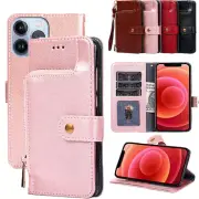 Zipper Leather Card Wallet Phone Case For Oneplus 5 5T 6 6T 7 7T 8 Pro 8T N100