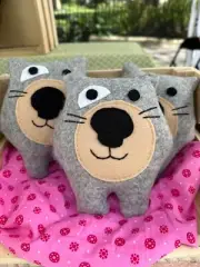 Wendy Wombat plushie. Australian Animal stuffed toy