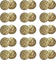 ftiemlovde 30 Pieces Metal Sewing Buttons for Blazer, 20mm, F30, Vintage, Brass, Gold, Decorative, Antique, Crafting, Jacket Button for Women