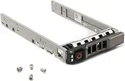 RGBS 2.5 Inch SAS/SATA Hard Drive Tray Caddy for Dell G176J Dell PowerEdge R310 R320 R410 R420 R510 R515 R520 R710 R610 R620 R715 R720 0xd R8 10 R815 R820 R910 1900 1950 2950 6900 + 4 Screws