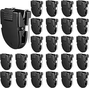 Feifeiya 25 Pcs Cubicle Clips Fabric Panel Cubicle Accessories Fabric Partition Panel Wall Clip Office Photos Wall for Notes Memos Standard Size, 40-Sheet Capacity (Black)