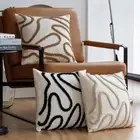 Boho Style Chenille Pillowcase Throw Pillow Cover for Living Room