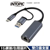 在飛比找Yahoo奇摩購物中心優惠-INTOPIC 廣鼎 ETU-100 USB雙介面 台灣瑞昱