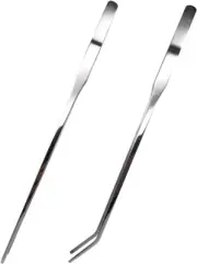 Reptile Feeding Tongs Stainless Steel Straight and Curved Tweezers Polished Long
