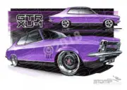 HOLDEN TORANA LC XU1 PLUM DINGER A2 FRAMED PRINT (HC48J)