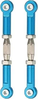 uxcell 2 Pcs Steering Servo Turnbuckle Rod RC Aluminum Alloy Linkages for HSP 1/10 94123 On-Road RC Car (Blue, 62mm)