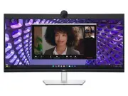 Dell P3424WEB 34" WQHD IPS Curved Video Conferencing Monitor