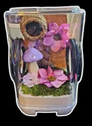 Enchanted Forest (Purple) Jumping Spider Enclosure 3.75" x 3.75" x 5"