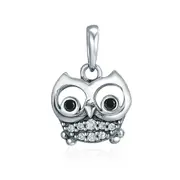 Silver plating Lovely Animal Owl Pendant Charms Fit Women Charm Bracelets & Necklaces DIY Jewelry