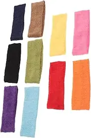 [NULYLU] 10PCS Sports Hairbands: Sweat-Absorbing Yoga Headbands for Women Men Elastic Sports Hair Bands Breathable Workout Headbands for Fitness Running Gym and Outdoor Activities