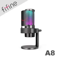 在飛比找博客來優惠-FIFINE A8 USB心型指向電容式RGB麥克風