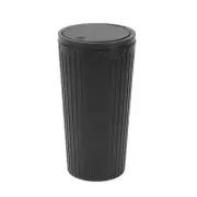 Car Trash Can Portable Plastic Car Cup Holder Trash Bin Black 1pcs