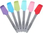 6PCS Silicone Mini Spatula, Curved Spatula, Kitchen Scraper Spatula,Heat