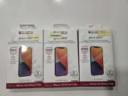 3 ZAGG Glass Elite+ Tempered Screen Protector iPhone 12 Pro 12 11 XR