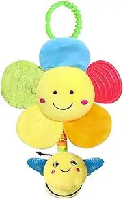 Crib Hangable Rattles Toys | Car Seat and Stroller Activity Toy | Skin-Friendly Car Seats Mobile Rattle for Toddler Bouncer, Bassinet, Crib