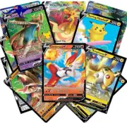 Pokemon Cards - 50 Card Assorted Lot with Guaranteed V Pokemon