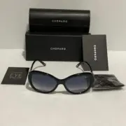 Chopard woman’s sunglasses new sch209s blue tortoise made in Italy
