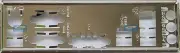 ASUS I/O IO SHIELD BLENDE BRACKET M5A78L-M LE/USB3