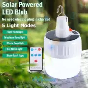 Solar 24LED Tent Lantern Light Rechargeable Emergency Camping Hiking Lamp+Remote