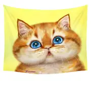 Cute Painted Cats Chubby Ginger Kitten Tapestry