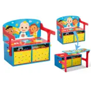 Cocomelon 2-In-1 Activity Bench and Desk by Delta Children - Greenguard Gold Cer