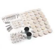 Milk White Wool Felt Polishing Wheels High Efficiency Wool Buffing Wheels Goo JJ