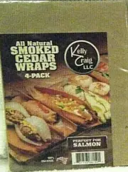 Kelly Craig Smoked Cedar Wraps 4 Wraps ***SHIPS FAST***