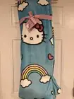 Hello Kitty Blue Rainbow Throw Blanket Plush 60 X 70 in NWT