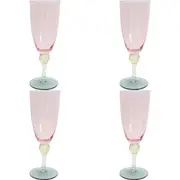 4x LVD Champagne Glass Home/Kitchen Drinkware Decorative Display 20cm Sherbert