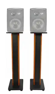 (2) 36" Bookshelf Speaker Stands For Dual LU43PB Bookshelf Speakers