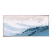 Splosh Palm Cove Textured Waves Framed Canvas all Art Hanging Decor 94x44cm