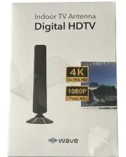 Wave Indoor TV Antenna 4K Digital HDTV Full HD Signal No Subscriptions 1080p New
