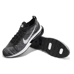 Nike 休閒鞋 Air Max Flyknit Racer 男鞋 黑 白 經典 針織 氣墊 透氣 DJ6106-001