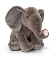 Keeleco 45cm Wild Elephant Stuffed Animal Kids/Children Soft Plush Toy 3y+ Grey