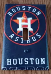 Houston Astros Light Switch Cover
