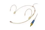 BravoPro Unidirectional Headset Condenser Microphone Beige with 6mm Capsule - 3.5mm Jack for Sennheiser