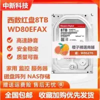 在飛比找露天拍賣優惠-原裝WD西數WD80EFAX 8T企業級服務器硬碟紅盤8tb