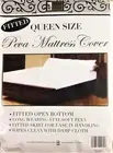 PEVA Fitted Mattress Cover Protector Waterproof Dust Free Bed Sheet (Queen)