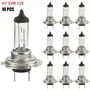 10PCS H7 55W 12V Bulb Headlight Halogen Lamp Car HeadLight Bulbs Car Halogen Headlight Bulb Super Warm White Light Repla