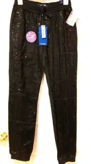 Girls Sequined black joggers/pants by VIGOSS, Bling, size 16, NWT